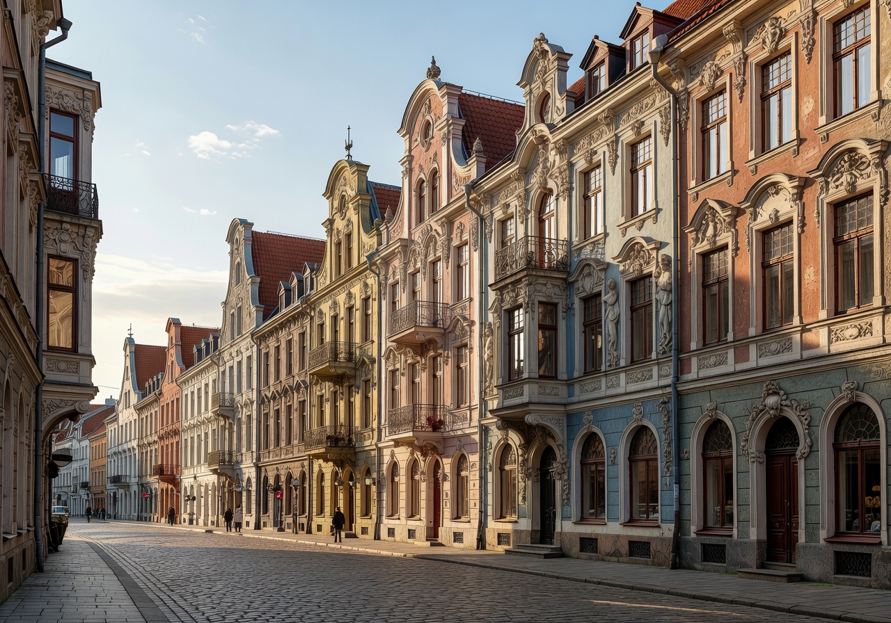 Panoramic view of Riga Old Town featuring Art Nouveau architecture