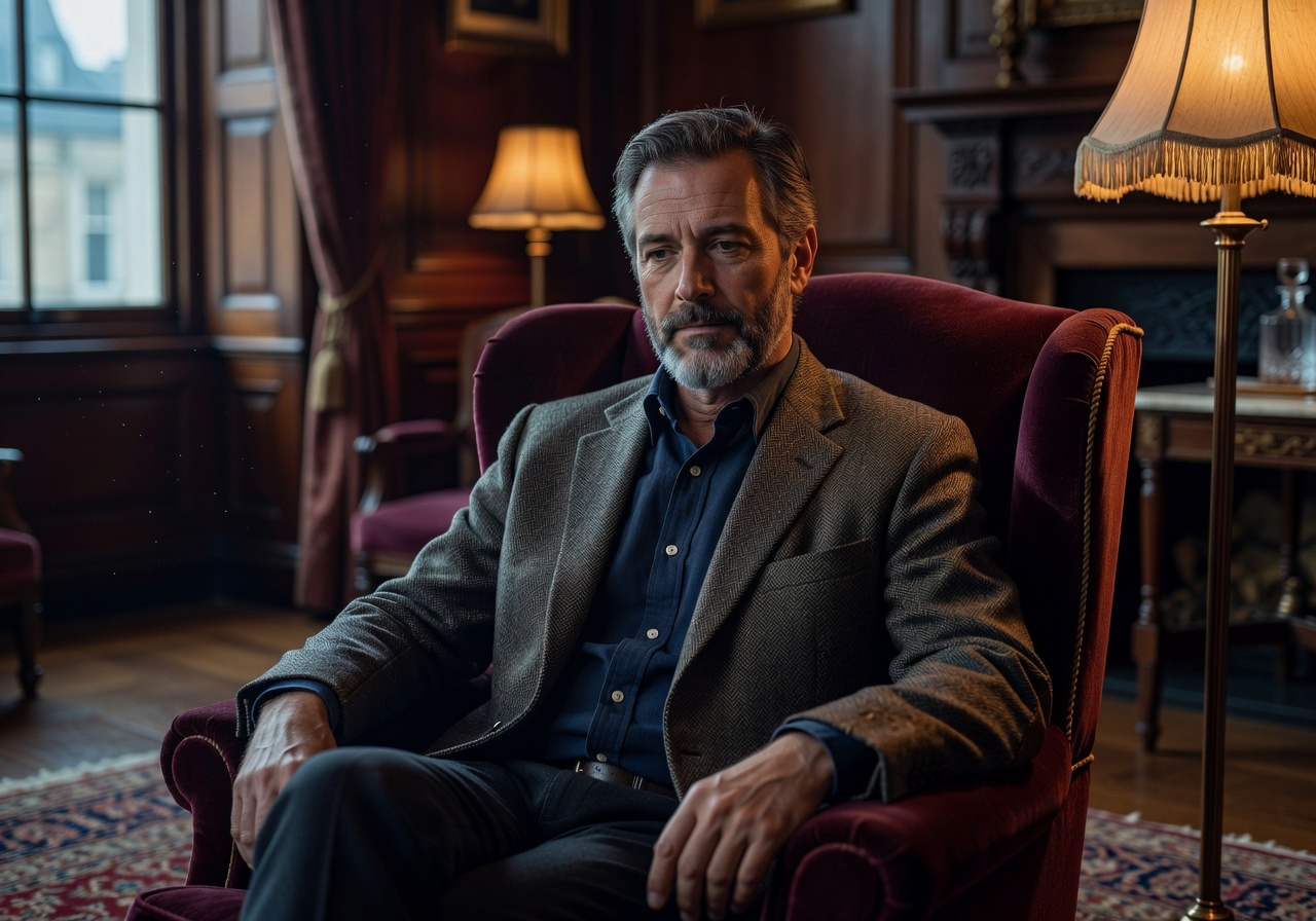 Portrait of James Whitfield, hotel guest from London