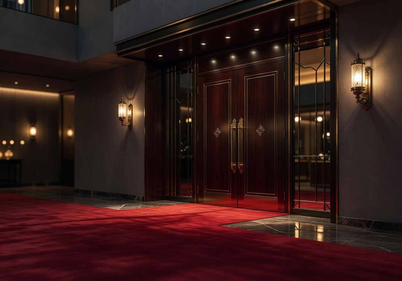 Triggerfunlounge hotel reception and concierge area with warm lighting
